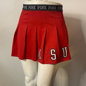 PINK Victoria's Secret OSU Red Skater Skirt